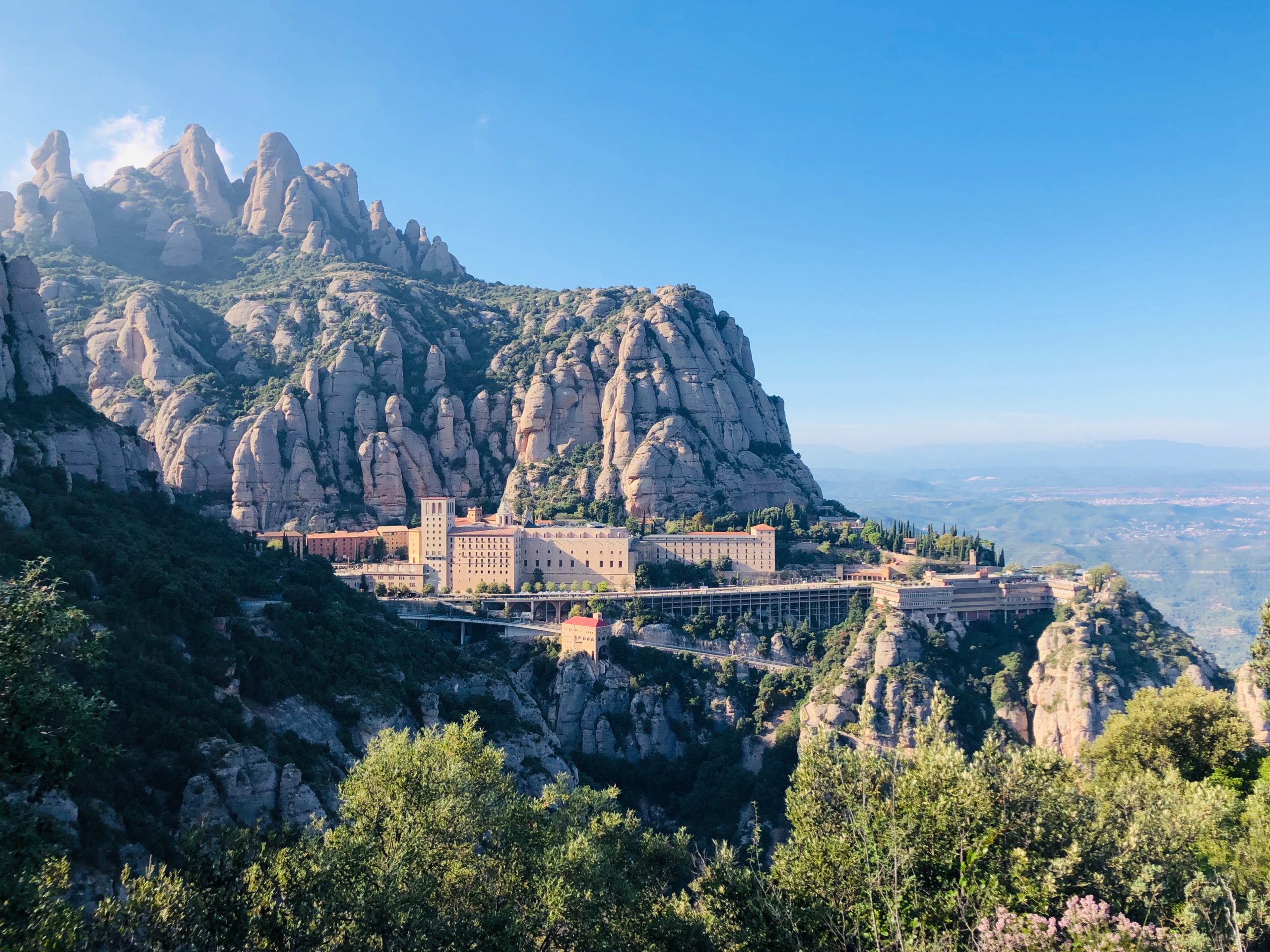 View of Montserrat and Monastery